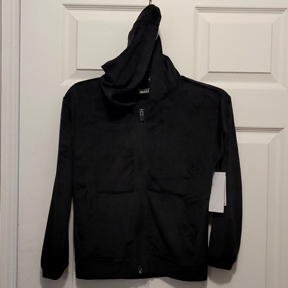 Kids Zella Velour Zip Hoodie